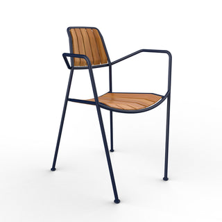 Osmo Outdoor Stuhl Teak - Outdoor Stuhl - Prostoria - Sapphire Blue -