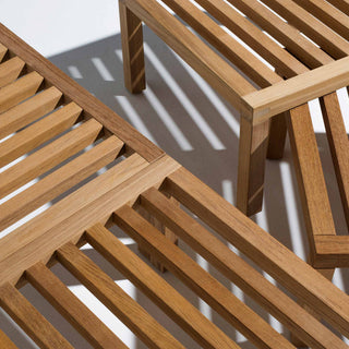 Umomoku Outdoor Beistelltisch - Outdoor Stuhl - Prostoria - Teak - ohne Kissen