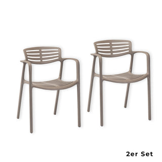 Resol Stuhl | Toledo - SET - Gartenstuhl - Resol - 4er Set - Chocolade