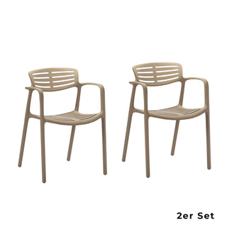 Resol Stuhl | Toledo - SET - Gartenstuhl - Resol - 4er Set - Sand
