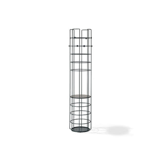 Bazar Garderobe - Garderobe - Richard Lampert - Schwarz - Eiche furniert (farblos)