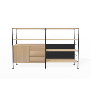 DHS 10 Sideboard - Sideboard - Richard Lampert - Schwarz - Eiche natur