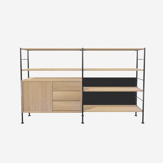 DHS 10 Sideboard - Sideboard - Richard Lampert - Schwarz - Eiche natur