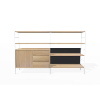DHS 10 Sideboard - Sideboard - Richard Lampert - Weiss - Eiche natur