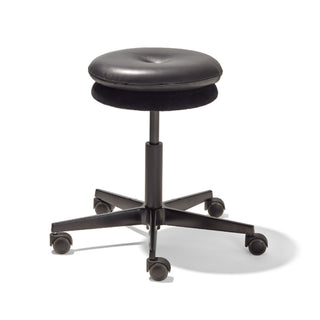 Mr. Round Drehhocker gepolstert - Hocker - Richard Lampert - Leder -