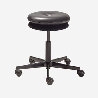 Mr. Round Drehhocker gepolstert - Hocker - Richard Lampert - Blau/Braun -
