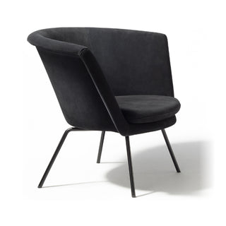 H57 Loungesessel - Loungesessel - Richard Lampert - Schwarz - Veloursleder "Schwarz"