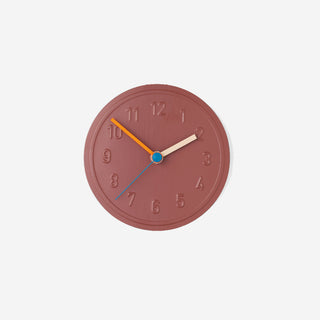 Alu Alu Wanduhr - Uhr - Richard Lampert - Rosabraun -