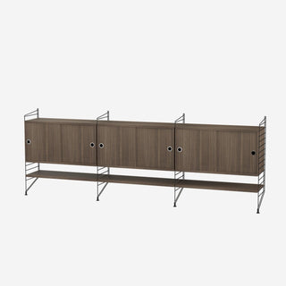 Wohnzimmer Regal F - Regal - String Furniture - Weiss - Eiche