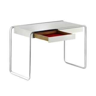 Tecta Schreibtisch | K2D - Schreibtisch - Tecta - Weiß lackiert - Chrom