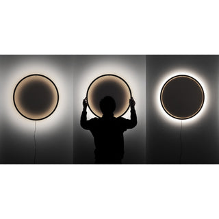 Tilen Wandlampe | Lichtreifen Eclipse - Wandlampe - Tilen - Buche natur - 70cm
