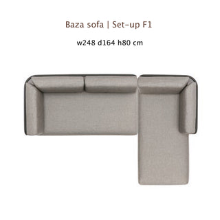Baza Outdoorsofa - Outdoor Sofa - Todus - Set-up "F1" - White 110