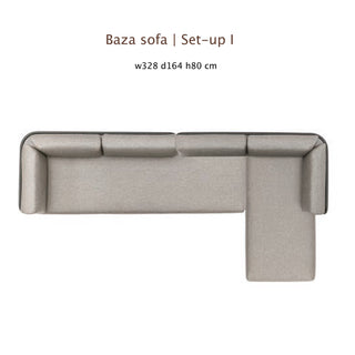 Baza Outdoorsofa - Outdoor Sofa - Todus - Set-up "I" - White 110