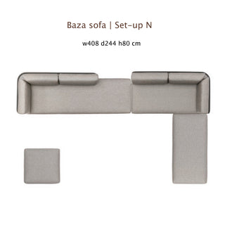 Baza Outdoorsofa - Outdoor Sofa - Todus - Set-up "N" - White 110