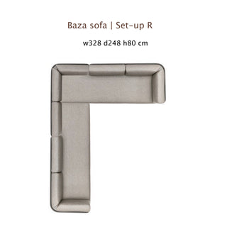 Baza Outdoorsofa - Outdoor Sofa - Todus - Set-up "N" - White 110