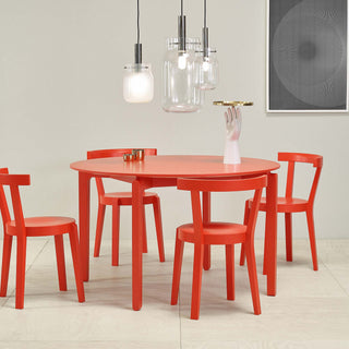 Leaf Tisch Rund - Tisch - Ton - Buche Ruby Red (furniertes Sperrholz) -
