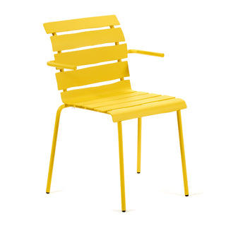 _Aligned Gartenarmlehnstuhl SET - Outdoor Stuhl - Valerie Objects - 2er Set - Gelb