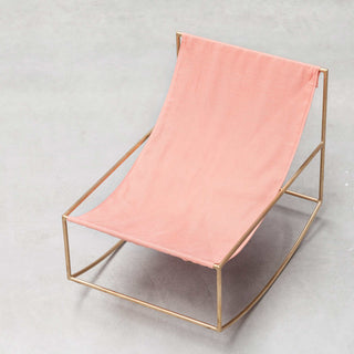 Rocking Schaukelstuhl - Schaukelstuhl - Valerie Objects - Brass Pink -