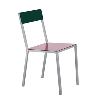 Alu Chair Gartenstuhl - Outdoor Stuhl - Valerie Objects - Burgundy-Candygreen -